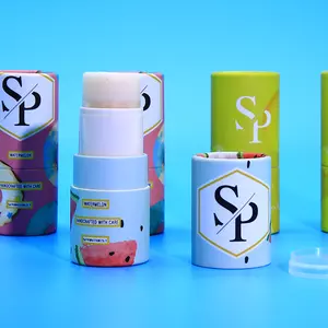 Hot Sales Mini Eco Friendly Paper Deodorant Stick Container Lip Balm Tube Twist Up Paper Tube