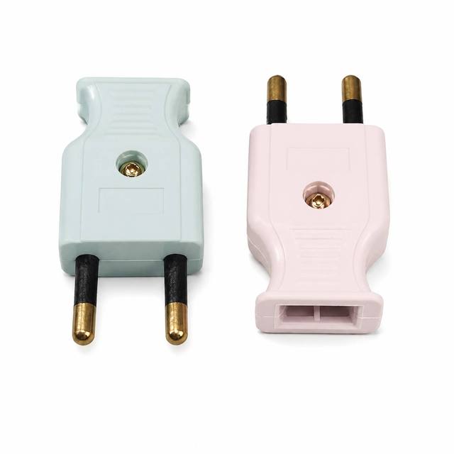 Industrial Southeast Asia Copper Column Solid Core Two-pin European Standard Monitoring Sub-plug Three-color Plug IP21 0.5m