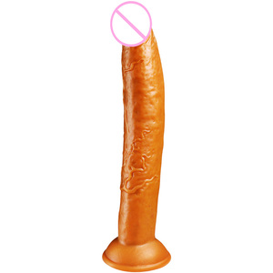 Online Shop Selling Gold Liquid Silicone Adult Dildos and Female Sex Toys <b>Vibrators</b> Including Artificial Penis - Product Image 3