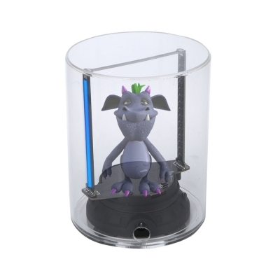 2025 Hot-Sell Mini Size HD Black 3D Hologram Fan 16GB 3D Holographic Display Hologram Fan Propaganda Hologram Equipment Desktop