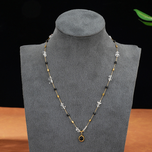 Squisita Collana di Perle e Ametista Naturale, Regalo di Anniversario, Gioiello di Alta Gamma in Acciaio e Oro 18K per Lei - Product Image 2