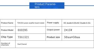 Placa amplificadora de potencia TDA1521 de doble canal 2*15W con Super LM187 LM1876 TDA7265 fuente de alimentación Dual para componentes electrónicos - Product Image 6