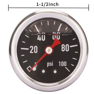เกจวัดความดันท่อบูร์ดอน0-100psi <span class=keywords><strong>1</strong></span>.5นิ้ว<span class=keywords><strong>1</strong></span>/<span class=keywords><strong>8</strong></span> "<span class=keywords><strong>NPT</strong></span> - Product Image 2