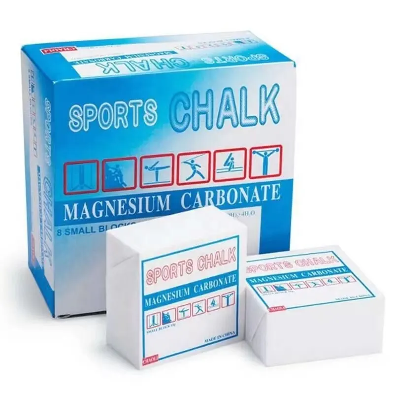 Magnesium carbonate blocks for climbing gymnastics chalk blocks