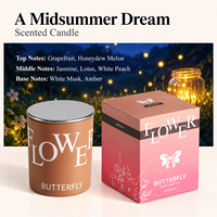 Bougie parfumée artisanale, cire de soja écologique, longue durée, design moderne, pour Noël, anniversaires, mariages ou comme cadeau