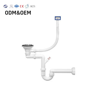 Meilleures ventes : Siphon de vidange pour évier de cuisine à cuve unique, en PP durable, résistant aux hautes températures, moderne et facile à installer - Product Image 1