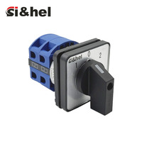 Interruptor Rotativo Universal Multiposición Si&hel 2P 10A~160A LW28, Control Remoto, Fuente de Alimentación Industrial, Plástico y Metal
