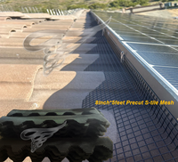 Panneaux solaires S-Tile de 8 po x 5 pi avec protection anti-pigeons et anti-écureuils - Galvanisés à chaud, revêtement PVC, étanches et anti-UV