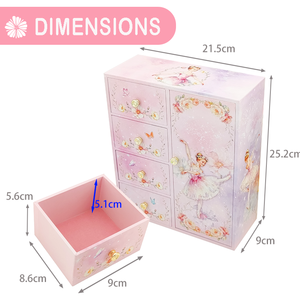 Nouvelle boîte à bijoux <span class=keywords><strong>sirène</strong></span> Jakos Factory, grande boîte de rangement <span class=keywords><strong>en</strong></span> MDF, décoration pour <span class=keywords><strong>la</strong></span> maison, cadeau d'anniversaire ou de Noël pour les petites filles - Product Image 2