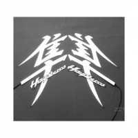 Autocollant EL pour moto Hayabusa DC12V. Réveille l'âme des faucons. Répare la légende. Transforme votre moto en symbole nocturne.