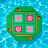 Table de jeu de mahjong flottante octogonale pliable avec plateau en mousse non pneumatique