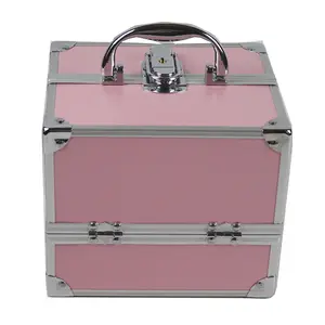 GUTENG Luxury Pink Design borsa cosmetica portatile valigie di grande capacità borse per il trucco da viaggio per donna custodia per cosmetologia per Manicure