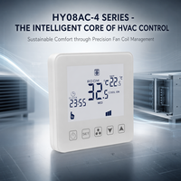 Modbus-Unidad de bobina de ventilador RS485, termostato digital, aire acondicionado