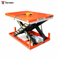 Table élévatrice à ciseaux hydraulique stationnaire, plateforme à tension personnalisée pour la manutention industrielle des matériaux
