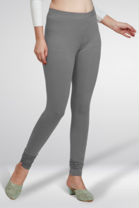 Leggings gris extensibles pour femmes, taille haute, coupe ajustée, longueur cheville, confortables, décontractés, pour tous les jours, leggings tendance - Product Image 4