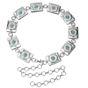 Nueva Cadena de cintura Bohemia <span class=keywords><strong>turquesa</strong></span> para <span class=keywords><strong>mujer</strong></span> para vestidos a juego diarios, cadena de cintura de playa en capas Bohemia para <span class=keywords><strong>mujer</strong></span> y Niña - Product Image 2