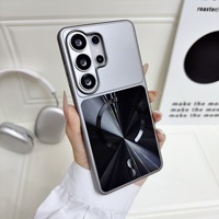 Casing Tipis Anti Gores Anti Sidik Jari Dua Warna Magnetik Terintegrasi Tekstur CD untuk Samsung S26 FE S26 S25 Ultra
