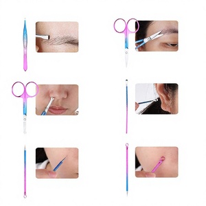DANTRIC IMPLANTS Professional <b>Manicure</b> <b>Kit</b> 7 in 1 Stainless Steel Nail Clippers Color Box Set Luxurious Design for Adults - Product Image 3