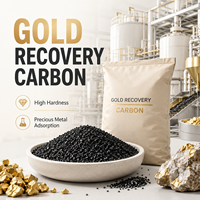 Média de carbone pour le traitement du minerai d'or, destiné à l'adsorption des liquides de lixiviation et au nettoyage des solutions de rejet, pour une utilisation en installation industrielle stable