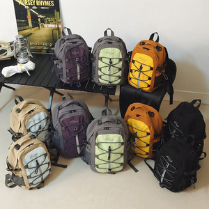 Outdoor Sports <b>Backpack</b> 18 In Splicing Design Adjustable Fit Unisex Hiking Travel Bag - Product Image 1