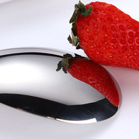 Cuillère de service royale épaisse et ronde en acier inoxydable 304 pour desserts, riz et soupes – Vente en gros