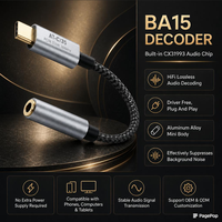 Venta al por Mayor de Dongle de Audio DAC Tipo-C con Chip CX31993, Decodificación HiFi de Bajo Ruido, Carcasa Metálica, Logotipo Personalizado Aceptable, OEM ODM