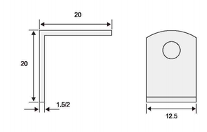 Prix <span class=keywords><strong>d</strong></span>'usine Épingles de support <span class=keywords><strong>d</strong></span>'étagère Coin de support <span class=keywords><strong>d</strong></span>'étagère en métal de fer - Product Image 3