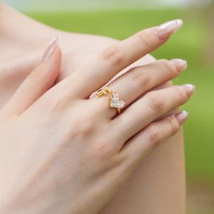 Dylam 925 Sterling <b>Silver</b> Initial F 5A Zirconia <b>Ring</b> <b>Stack</b> for Women Teen Girls Adjustable Meaningful Personalized Gifts for Her - Product Image 4