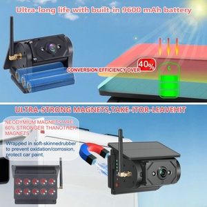 7 inch màn hình không dây với năng lượng mặt trời không dây xe máy ảnh được xây dựng trong pin <span class=keywords><strong>Kit</strong></span> cho tất cả các xe mô hình - Product Image 2