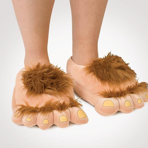 Yenilikçi Cosplay Komik Kışlık Tüylü Vahşi Canavar Hobbit Ayak Terliği Kadın Erkek Ev Ayakkabıları - Product Image 5