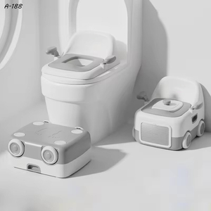Siège de toilette portable haut de gamme pour bébé / Siège de toilette pour enfant / Nouveau siège de toilette pour voiture 3 en 1 multifonctionnel avec coussin souple - Product Image 4