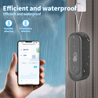 Détecteur de température et d'humidité intelligent Tuya WIFI en gros, utilisation en extérieur, étanche IP65, thermomètre et hygromètre, capteur