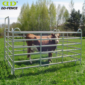 Panneaux de clôture portables robustes en métal galvanisé pour enclos à bétail, panneaux de clôture pour chevaux, pour <span class=keywords><strong>ferme</strong></span> et cour - Product Image 6