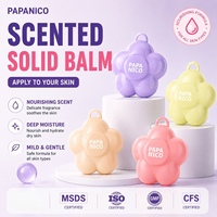 Balsem Parfum Padat Vegan Ramah Perjalanan, Wangi Padat Bebas Alkohol, Aroma Tahan Lama, Melembapkan, Tidak Berminyak, Pabrik OEM