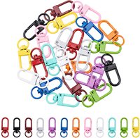 Fermoirs en métal à griffe de homard, lanières pivotantes, gâchette, crochets à pression, sangle pour porte-clés, porte-clés, sacs de bricolage, résultats de bijoux, artisanat
