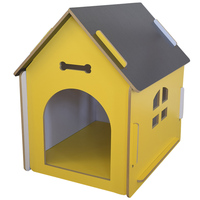 Waterdichte houten binnen- en buitenhuisdierenverblijf, kooi, schuilplaats, huis, Ys Wood Fashion solide honden- en kattenhuis, slaapruimte, woonkamer