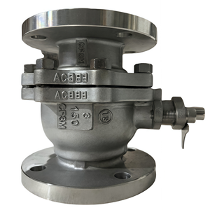 Vannes à boisseau sphérique à bride en acier inoxydable de qualité KHD 316L 3 pouces CF8 CF3M, Vanne à boisseau sphérique flottante à bride en acier inoxydable Q41F-150LBRL 3 pouces 316L - Product Image 3