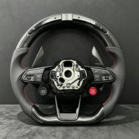 Volant en fibre de carbone LED pour Audi A1 A3 A4 A5 A6 A7 C5 C6 C7 C7.5 C8 B6 B7 B8 B8.5 B9 Gb 8v 8p B10 RS5 RS6 RS7