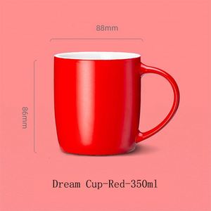 แก้วเซรามิกสวยงามหลากสี แก้วมัค Bone China แบบ OEM สำหรับดื่มน้ำ นม และกาแฟ - Product Image 3