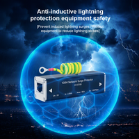 Dispositif de protection contre les surtensions 10/100/1000 Mbps 48 V 2,5/5 KA Parafoudre pour la protection des commutateurs et des réseaux informatiques