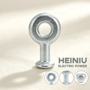 Conector <span class=keywords><strong>de</strong></span> Ojo Esférico Tipo QP con Alta Capacidad <span class=keywords><strong>de</strong></span> Carga Mecánica, Accesorios para Líneas Eléctricas, Sujetadores para Postes - Product Image 3