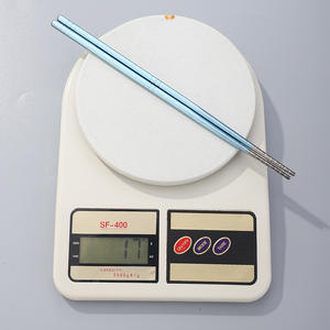 ตะเกียบไทเทเนียมบริสุทธิ์ทรงกลมสีทึบต้านเชื้อแบคทีเรียทนความร้อนช้อนส้อมสำหรับเดินทางสำหรับใช้ในบ้านและกลางแจ้ง - Product Image 1