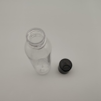 Bouteille de voyage transparente en PET avec bouchon à clapet, conteneur en plastique portable et rechargeable pour bain de bouche, désinfectant pour les mains, emballage de liquides cosmétiques