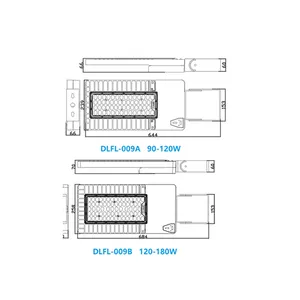 90W-180W Waterproof IP65 Industrial LED Flood Lighting For Commercial Warehouse Sports Stadiums Tunnel