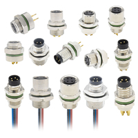 Conector Circular DIN M8 de 2-8 Pines, Macho, Montaje en Panel, Resistente al Agua, Enchufe para Cable, Fabricado por el Fabricante