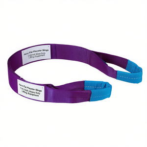 Sangles plates en polyester Fervi colorées, largeur 20 mm, équipement de levage robuste - Product Image 2