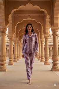 Conjunto de Pijama de Algodón para Mujer, Suave y Transpirable, Ropa de Dormir de Verano para Mujer - Product Image 5