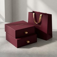 Boîte à bijoux coulissante en carton recyclable sur mesure pour boucles d'oreilles et colliers, emballage en gros pour petits bijoux