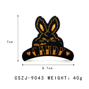 CANYUAN Nouveauté Tendance : Pinces à Cheveux Unisexe en Acétate, Motif <span class=keywords><strong>Lapin</strong></span> Mignon aux Grandes Oreilles, Taille Moyenne, Vente en Gros Personnalisée - Product Image 6