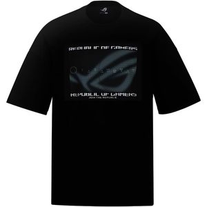 T-shirt unisexe à manches courtes et col rond Rog Cosmic Wave avec finition réfléchissante, design premium, pour activités promotionnelles - Product Image 3